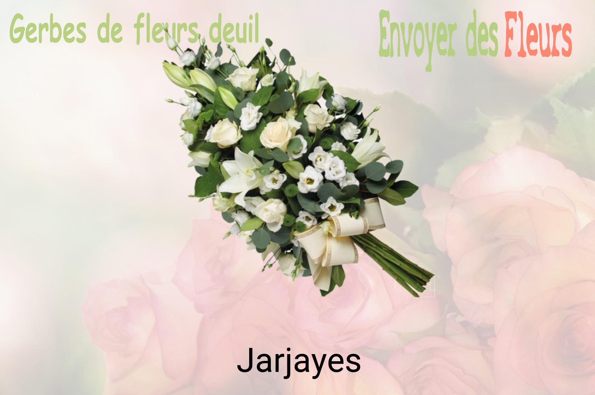 Gerbe de fleurs de deuil livrée à Jarjayes